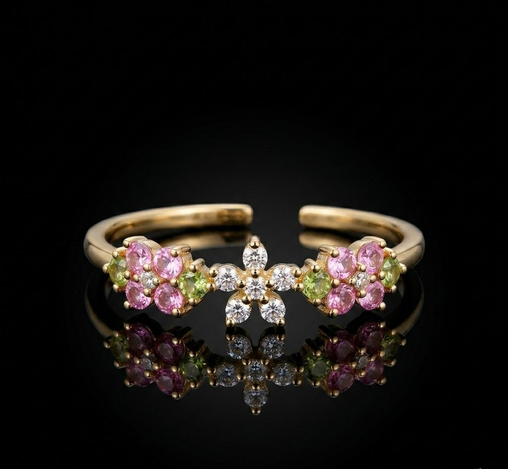 Cherry Blossom White-Pink Ring