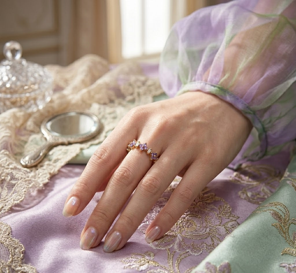 Purple Floral Band