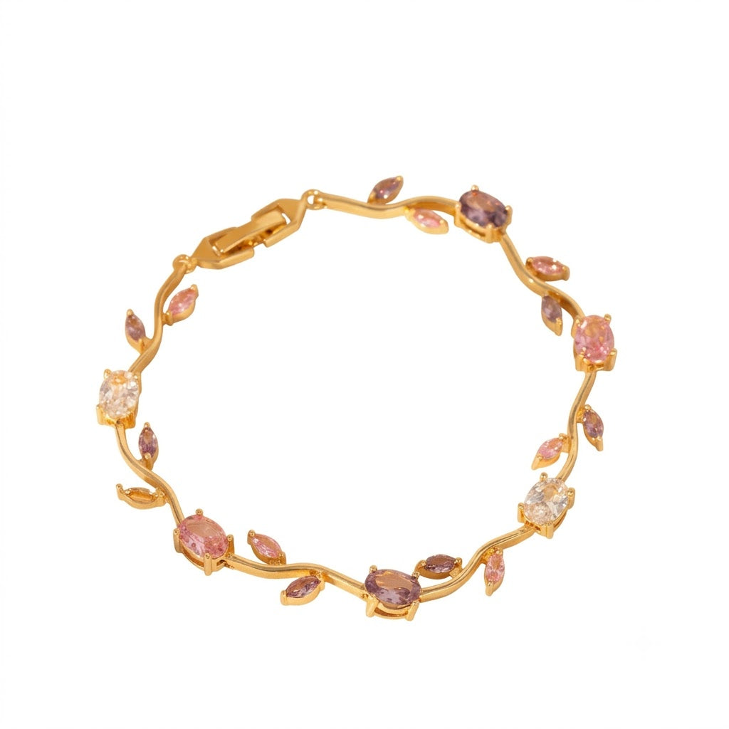 Wisteria Vine Gold Bracelet