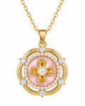 Tuileries Blush Pearl Medallion Necklace