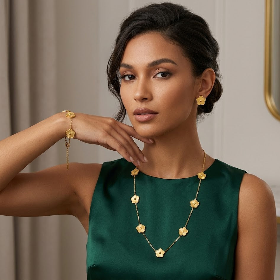 Gold Clover Necklace