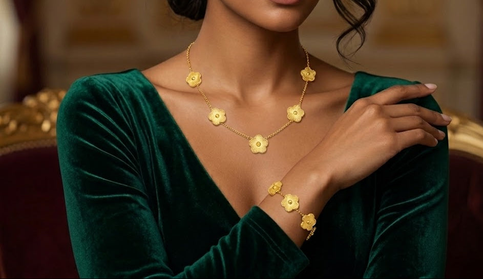 Gold Clover Necklace