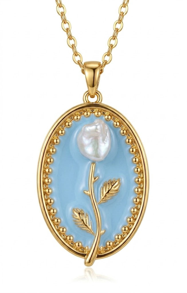 Juliet Powder-Blue Necklace