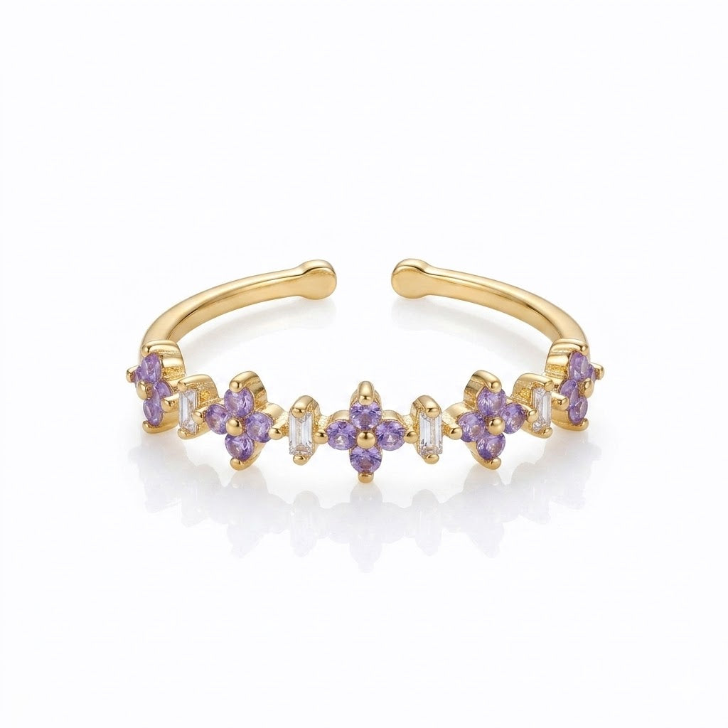 Purple Floral Band