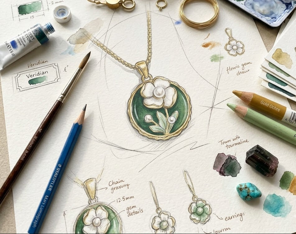 Jardin de Camélia Necklace