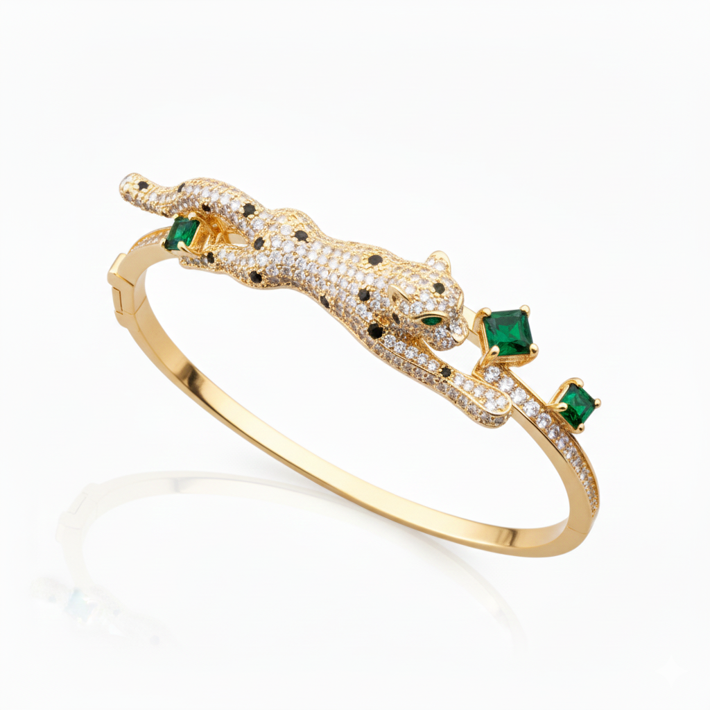 The Emerald Panther Bracelet