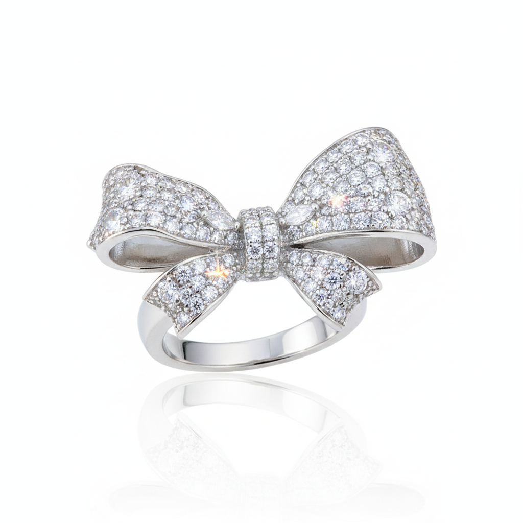 Sparkling Bow Ring