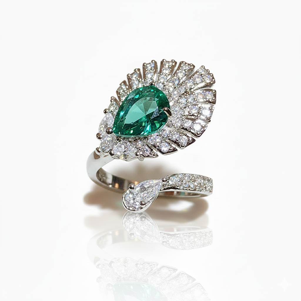 The Peacock Plumage Ring
