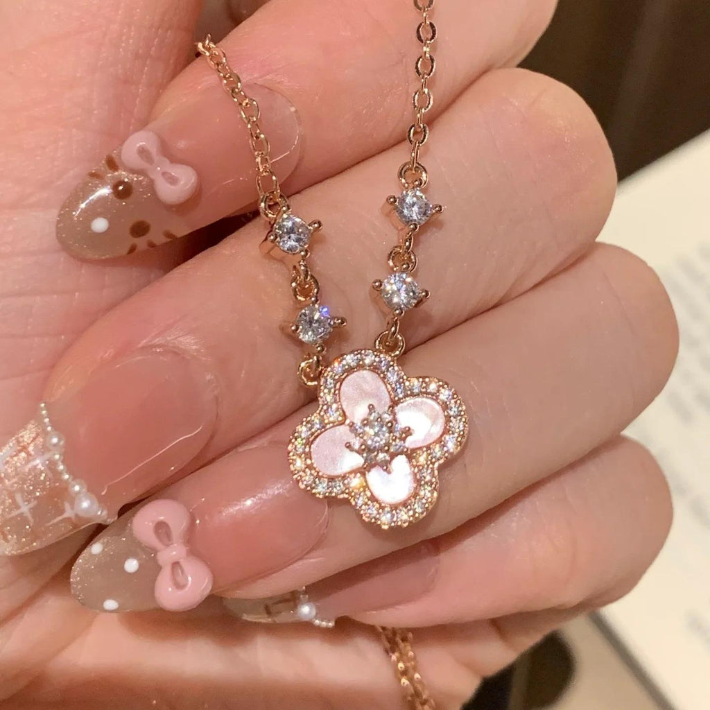 Floral Rose Gold Necklace