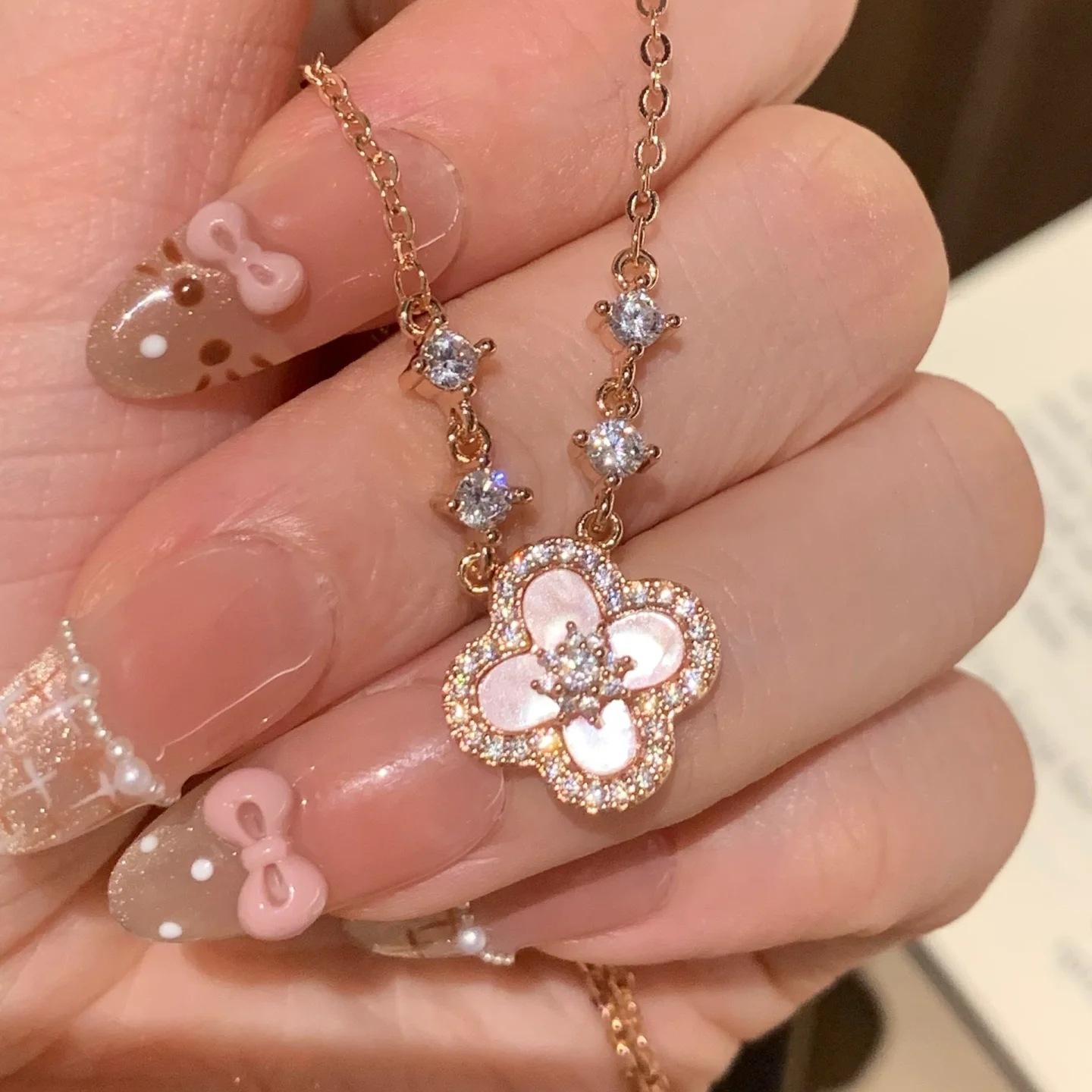 Floral Rose Gold Necklace
