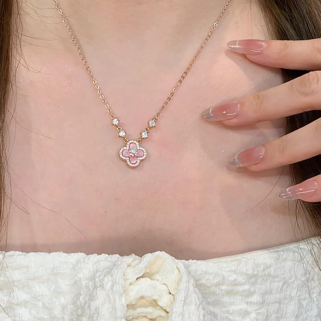 Floral Rose Gold Necklace