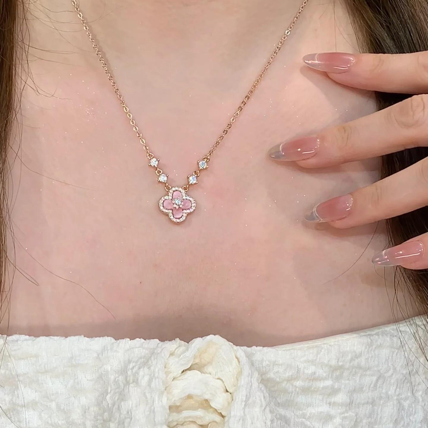 Floral Rose Gold Necklace