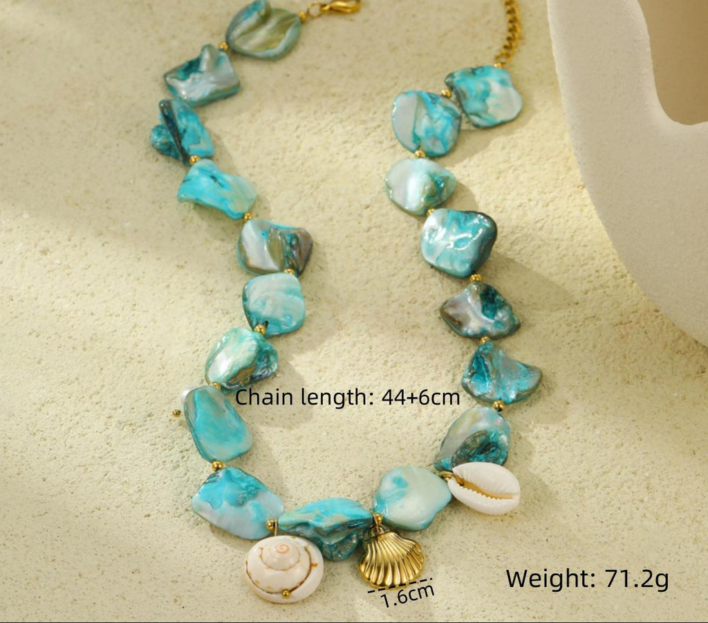 Mermaidcore Blue Necklace