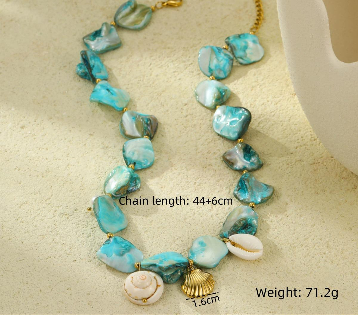 Mermaidcore Blue Necklace