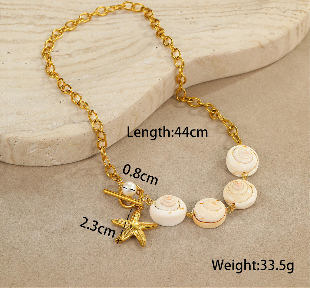 Marina Pearl Gold Neclace