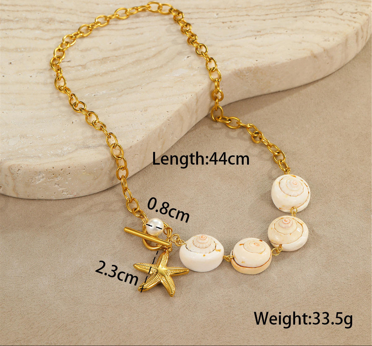 Marina Pearl Gold Neclace
