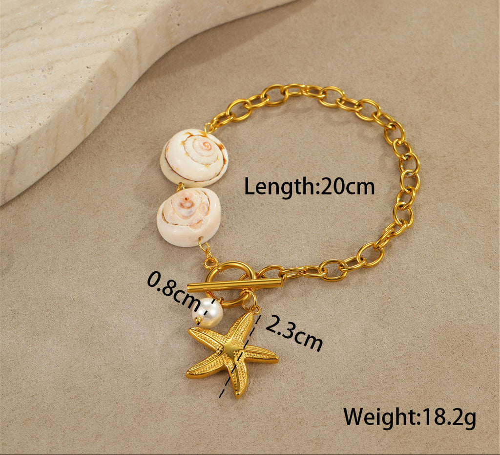 The Marina Pearl Gold Bracelet