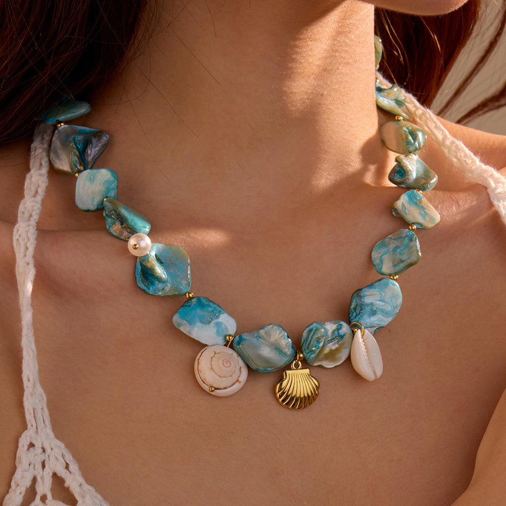 Mermaidcore Blue Necklace