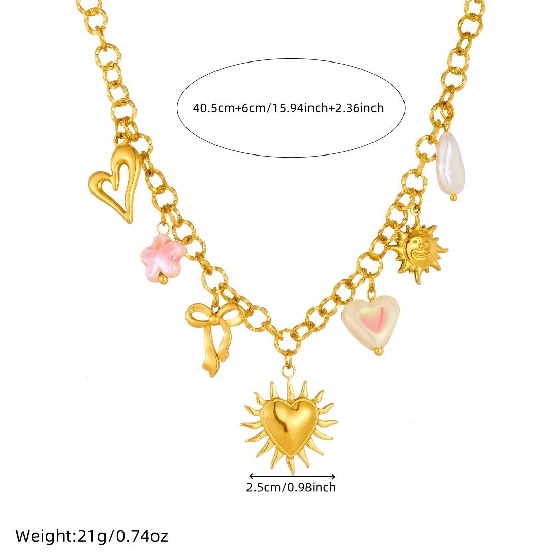 Tuscan Sun & Heart Necklace
