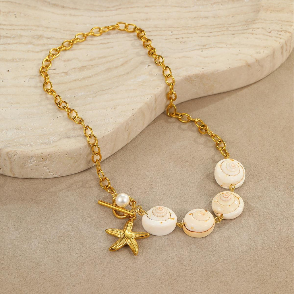 Marina Pearl Gold Neclace