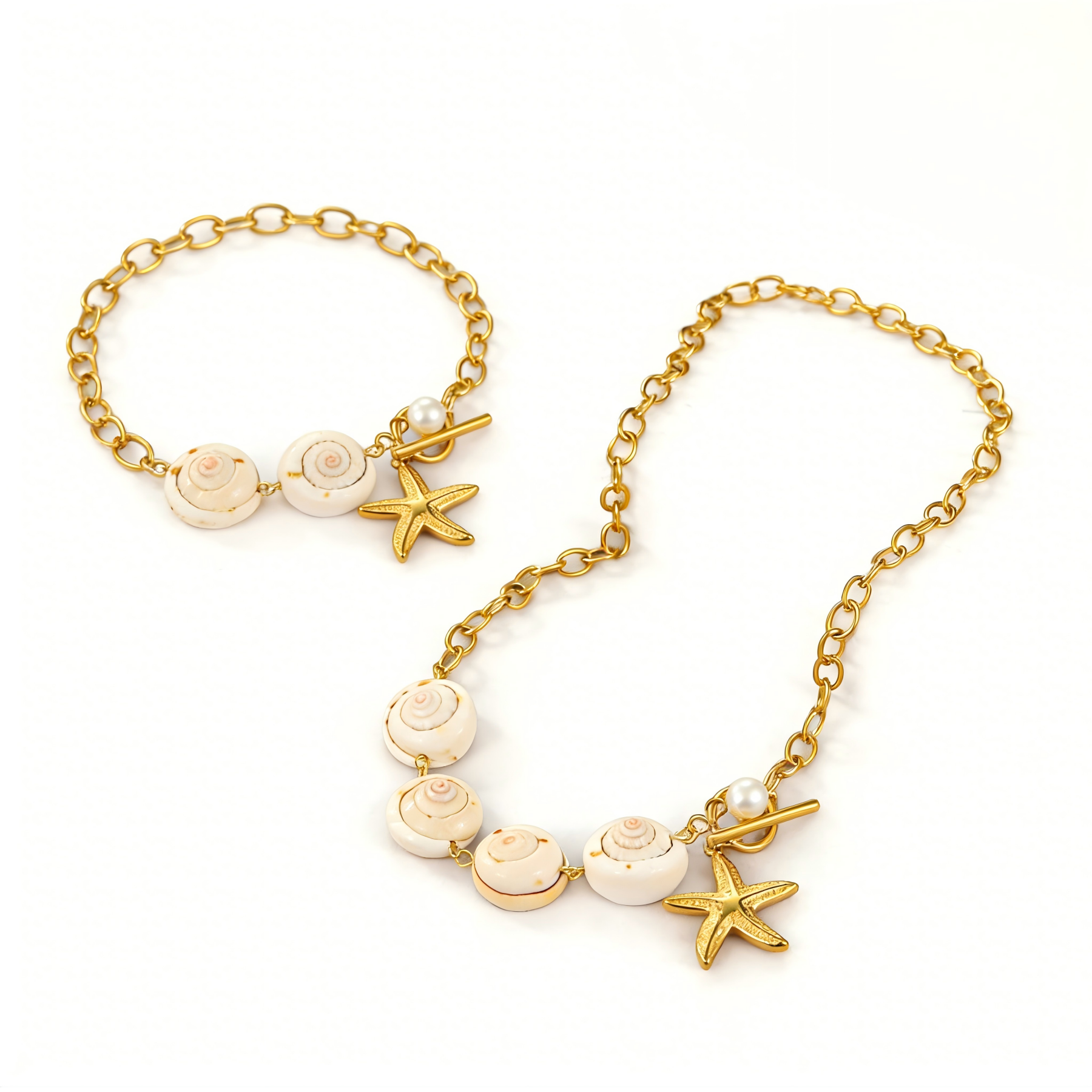 Marina Pearl Gold Neclace
