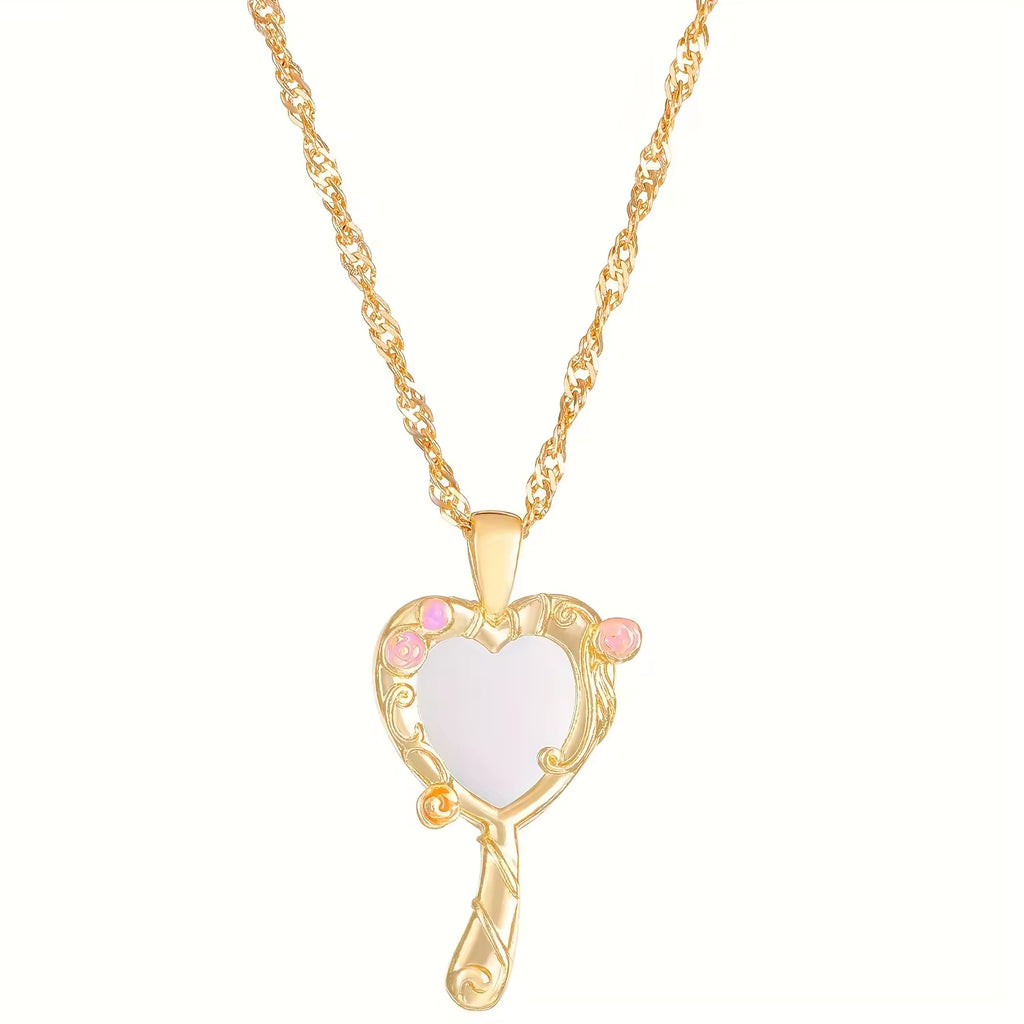 Alice Hand-Mirror Necklace