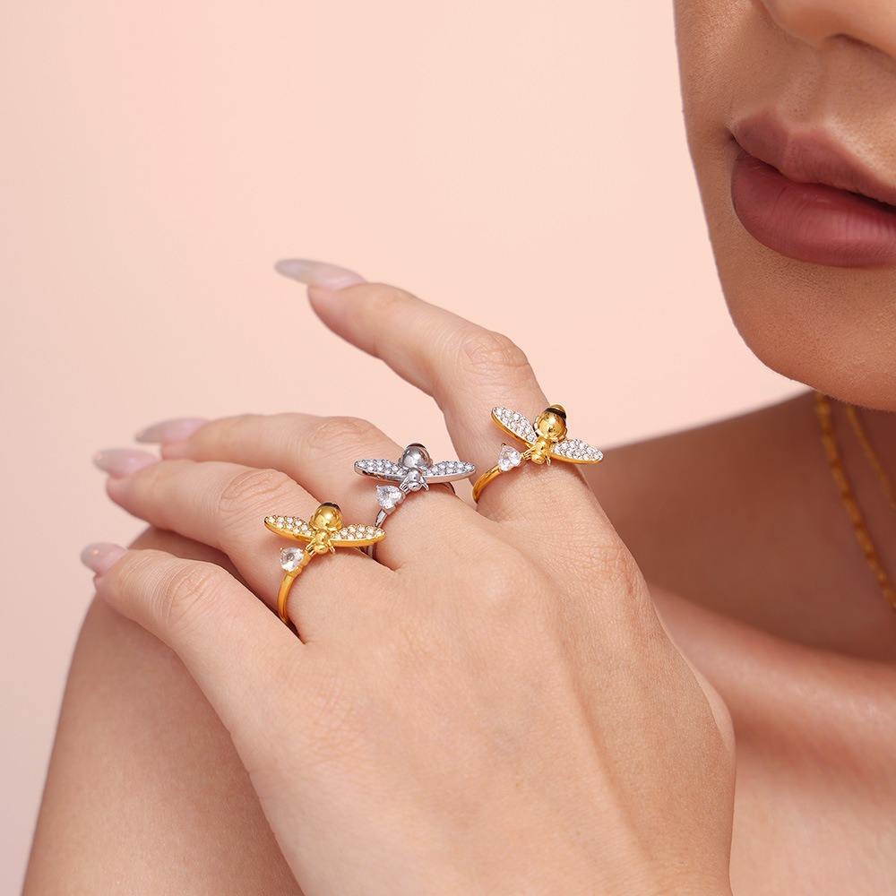 Honeycomb Gold Ring