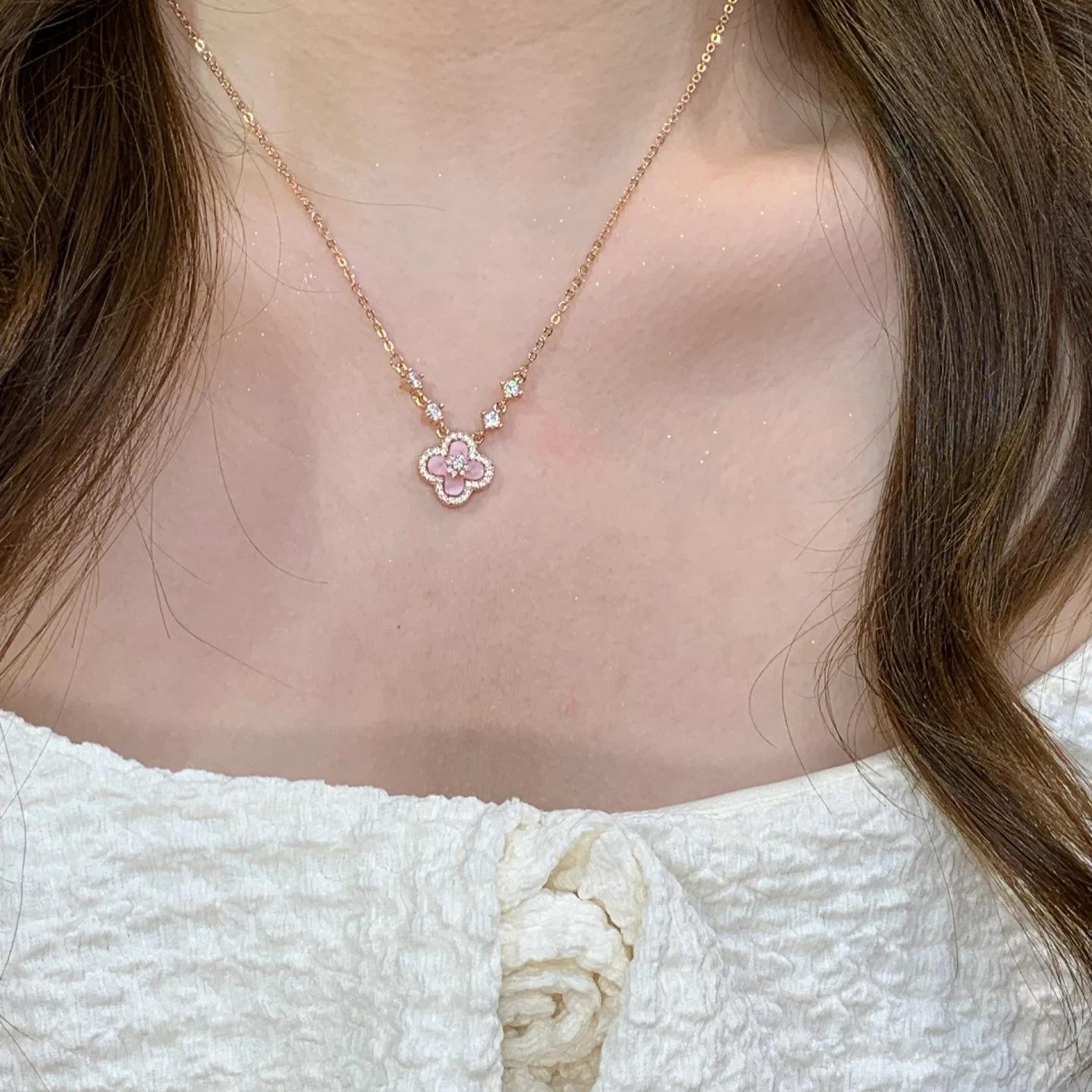 Floral Rose Gold Necklace