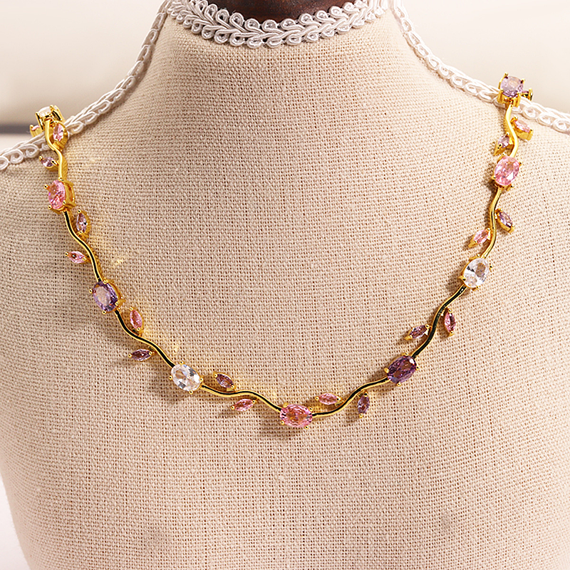 Wisteria Vine Gold Necklace