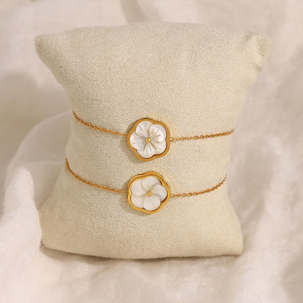 White Flower Bracelet