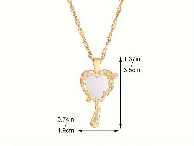 Alice Hand-Mirror Necklace