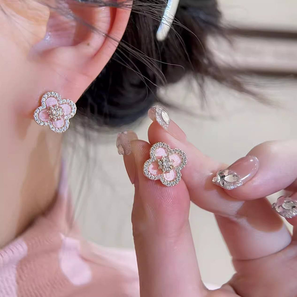 Pink Floral Rose Gold Set