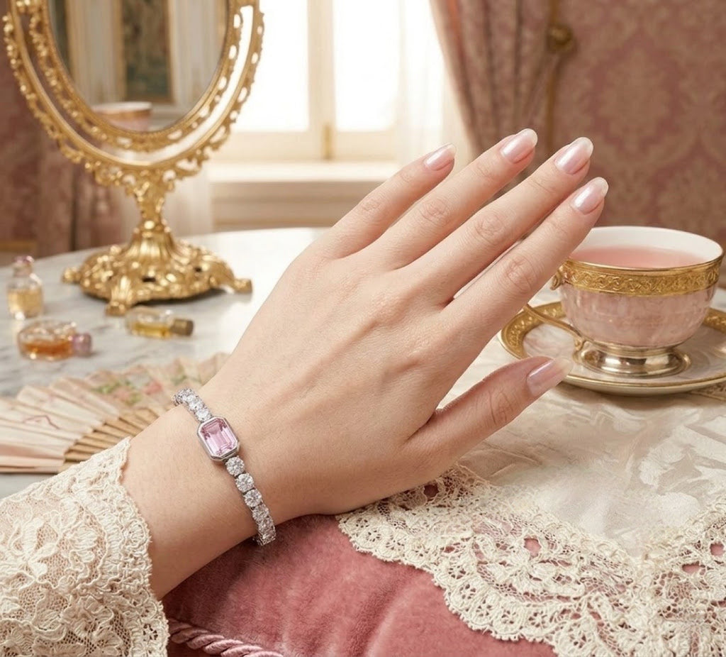 Pink Tennis Bracelet