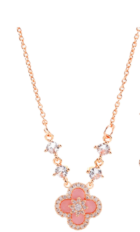 Floral Rose Gold Necklace