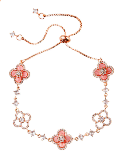 Floral Rose Gold Bracelet
