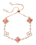 Floral Rose Gold Bracelet