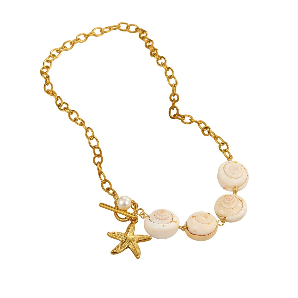 Marina Pearl Gold Neclace
