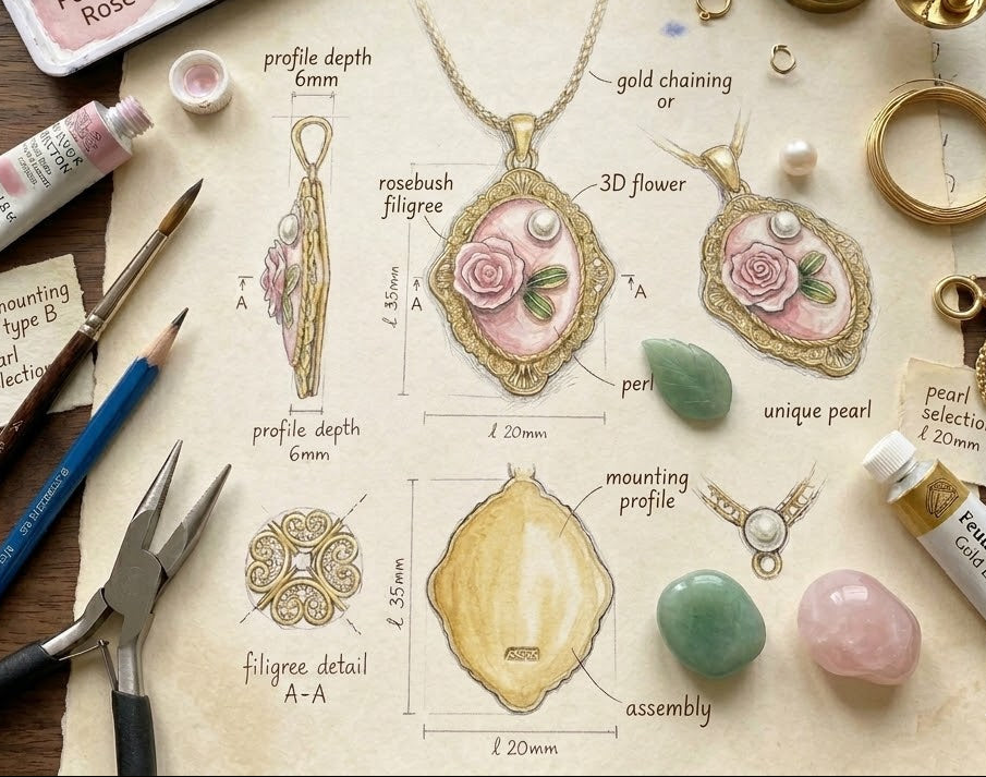 Lady Bridgerton Pink Rose Medallion