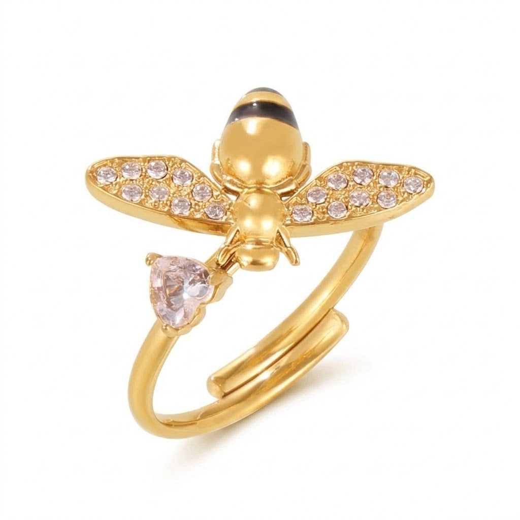 Honeycomb Gold Ring