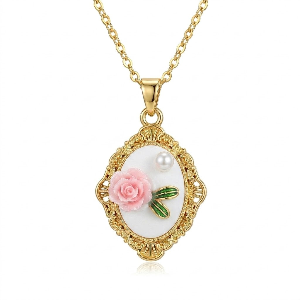 Lady Bridgerton White Rose Medallion