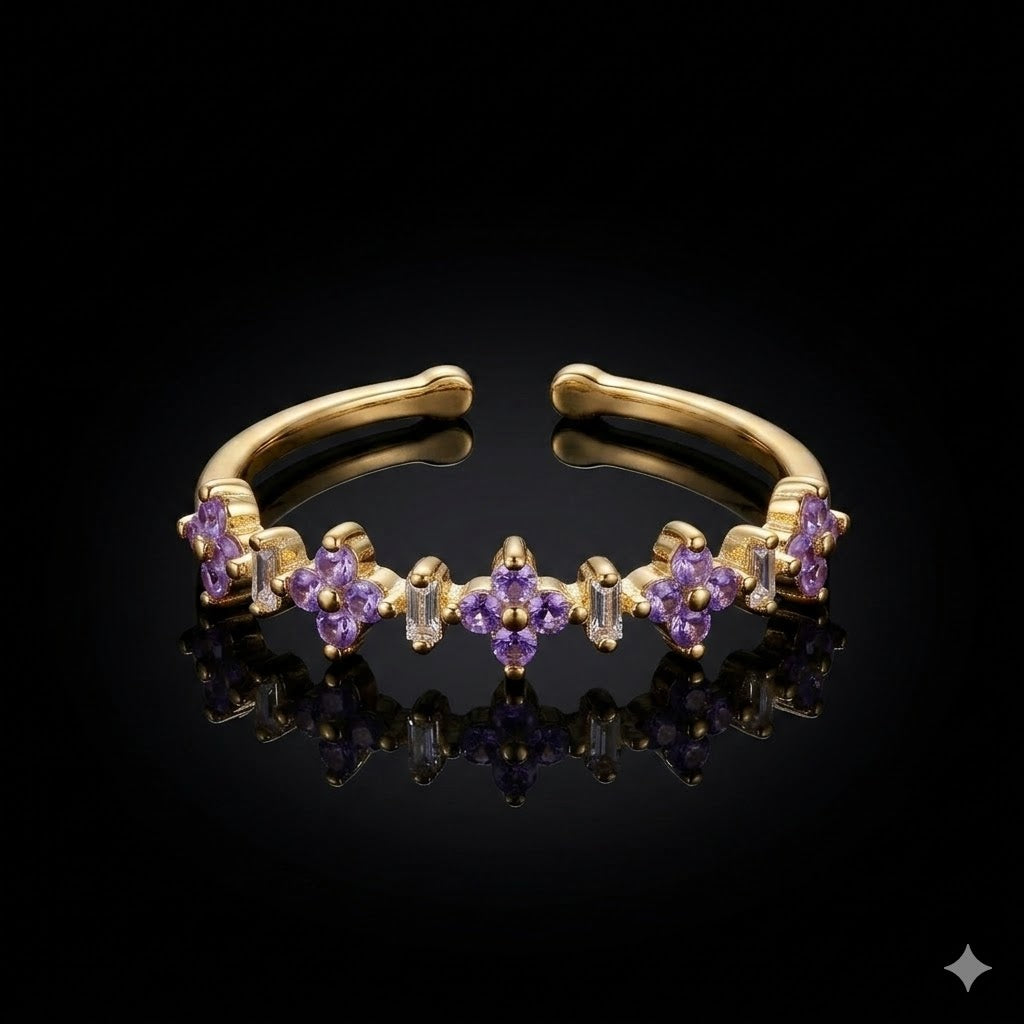 Purple Floral Band